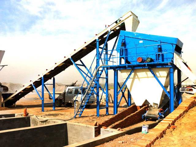 混(hùn)凝土攪拌站(zhàn)同步振動水(shuǐ)洗機