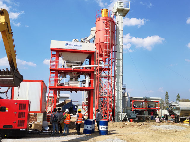LB800瀝青攪拌(bàn)站