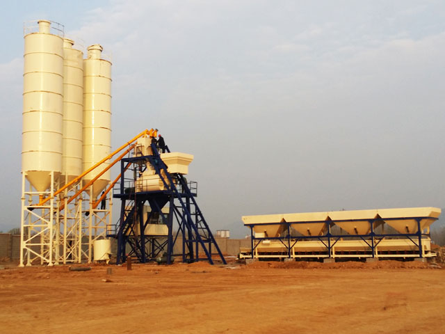 HZS75混凝土攪拌(ban)站