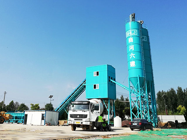 HZS60模塊集裝(zhuāng)箱式混凝(ning)土攪拌站(zhan)