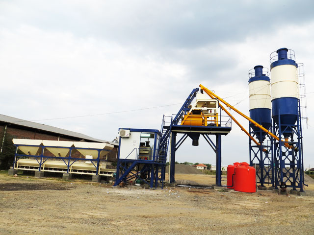 HZS35混凝(ning)土攪拌站(zhàn)