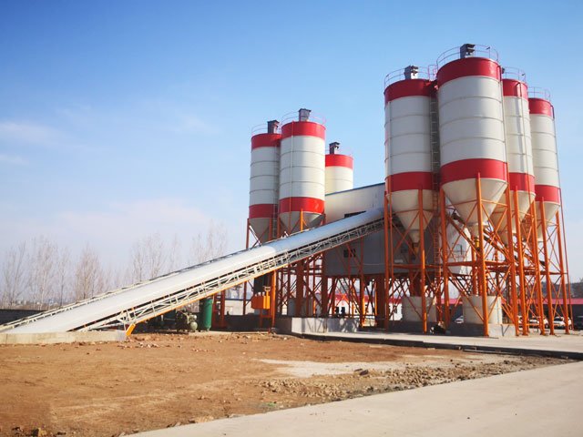 HZS180商品混凝土(tu)攪拌站